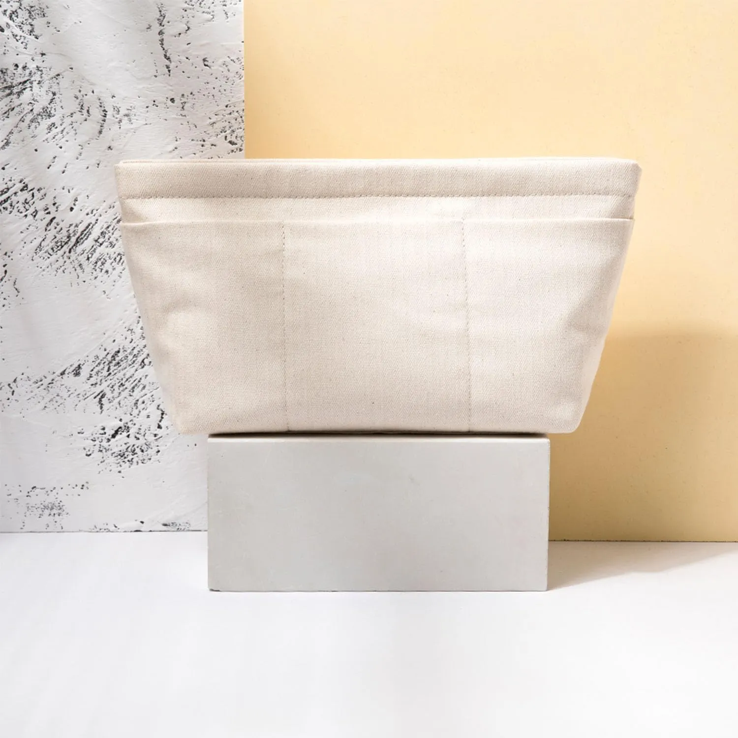 Tote Purse Insert Handbag Organizer Shaper Handbag Liner Bag in Bag Divider Organizer Insert (L-With Zipper)