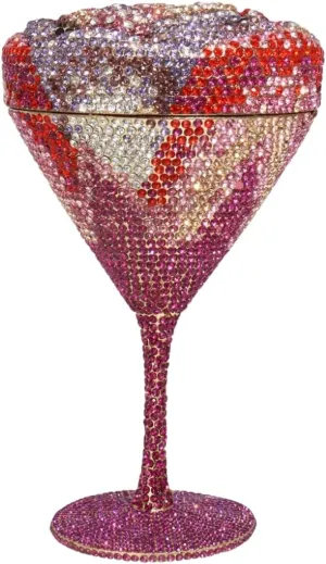 UMREN Cocktail Goblet Rhinestone Clutch for Women Unique Crystal Evening Bag Diamond Purse Wedding Party Prom Handbag