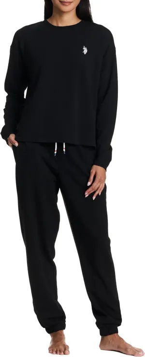 U.S. Polo Assn. Lounge Set Women, Athleisure and Lounge Pajama Sets for Women 2 Piece