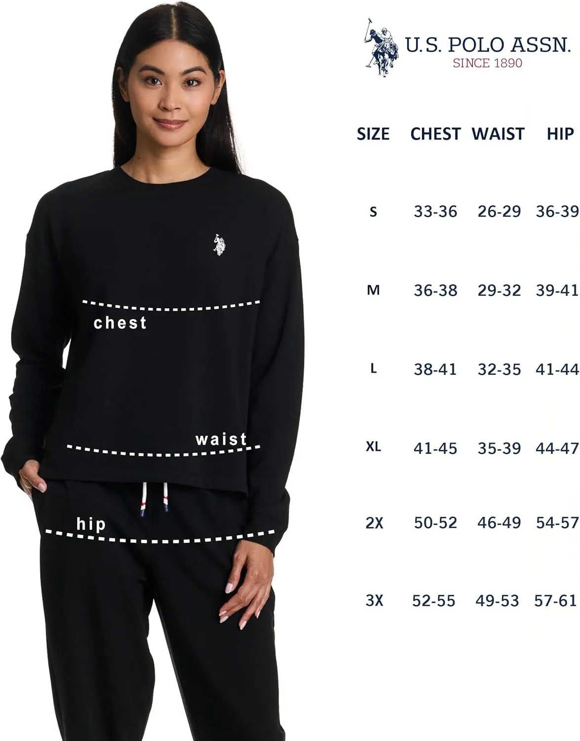 U.S. Polo Assn. Lounge Set Women, Athleisure and Lounge Pajama Sets for Women 2 Piece