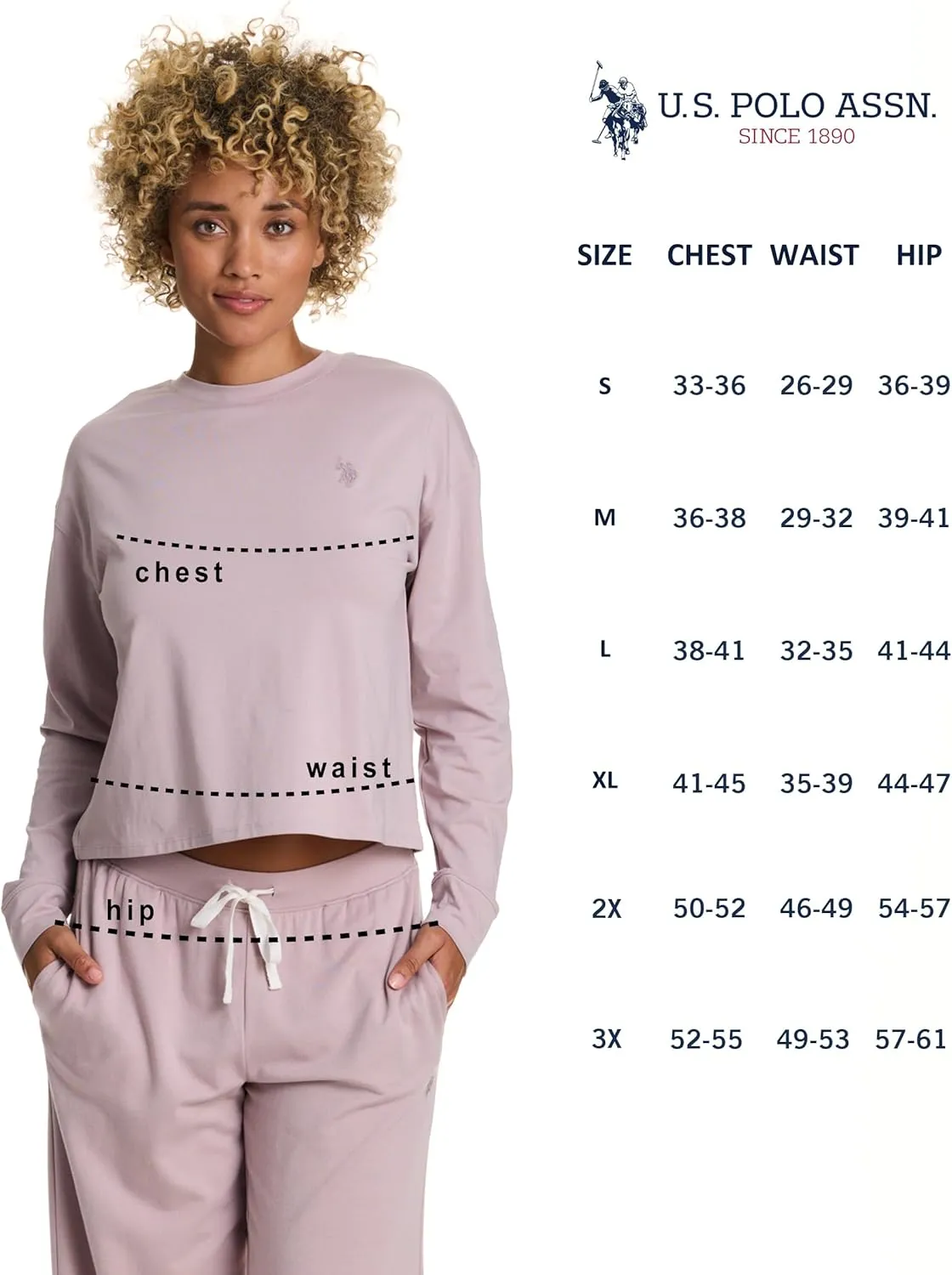 U.S. Polo Assn. Lounge Sets for Women, Tracksuit Sets for Women 2 Piece with Top and Wide Leg Sweatpants