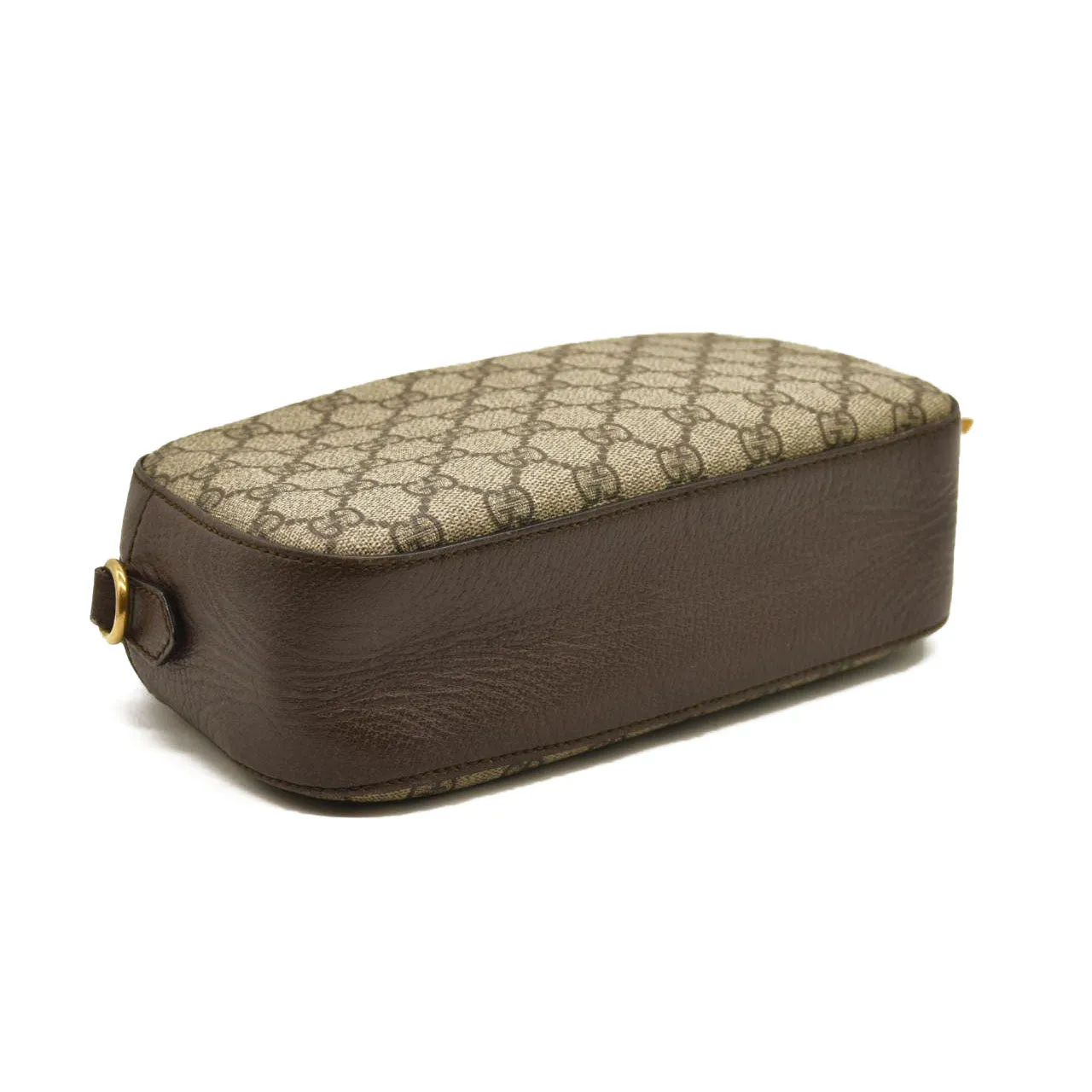 USED GUCCI GG Supreme Monogram Web Neo Vintage Shoulder Bag Beige New Acero Crop