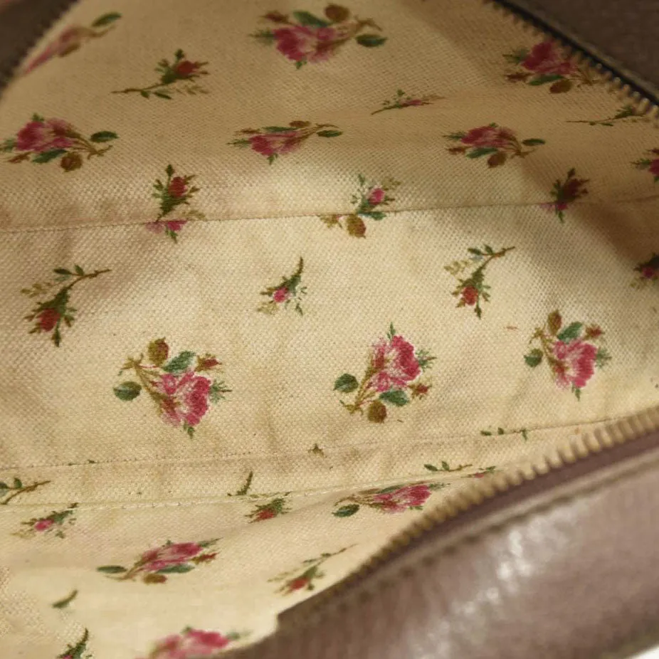 USED GUCCI GG Supreme Monogram Web Neo Vintage Shoulder Bag Beige New Acero Crop