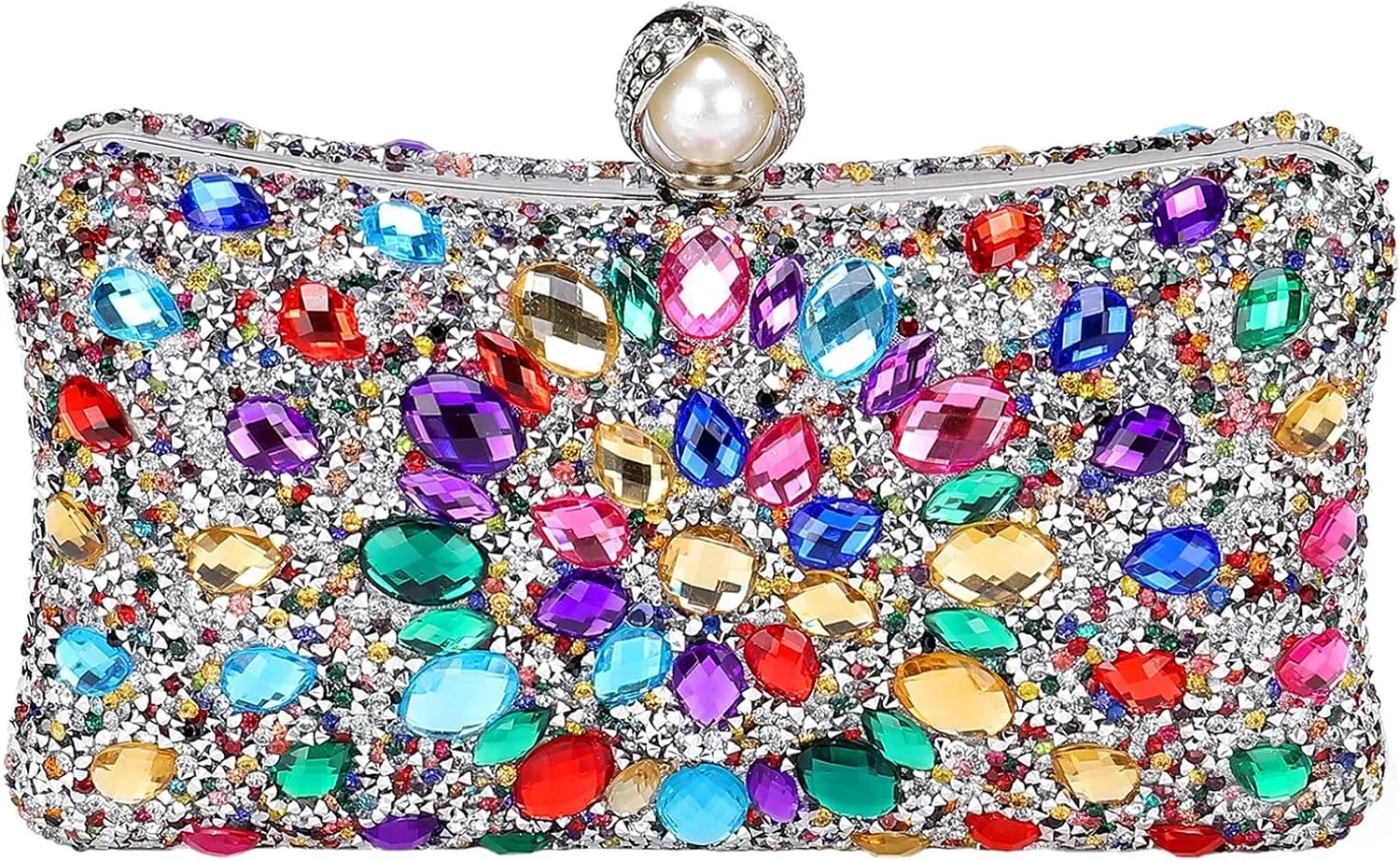 uxcell Evening Bags for Women, Sparkly Crystal Rhinestone Clutch Purse with Chain Strap Shoulder Bag