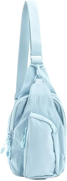 VAKAER Sling Bag for Women, Small Crossbody Bags with Adjustable Strap,Lightweight Casual Daypack Backpacks for Travel Hiking (Light Blue)