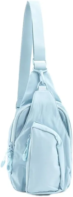 VAKAER Sling Bag for Women, Small Crossbody Bags with Adjustable Strap,Lightweight Casual Daypack Backpacks for Travel Hiking (Light Blue)