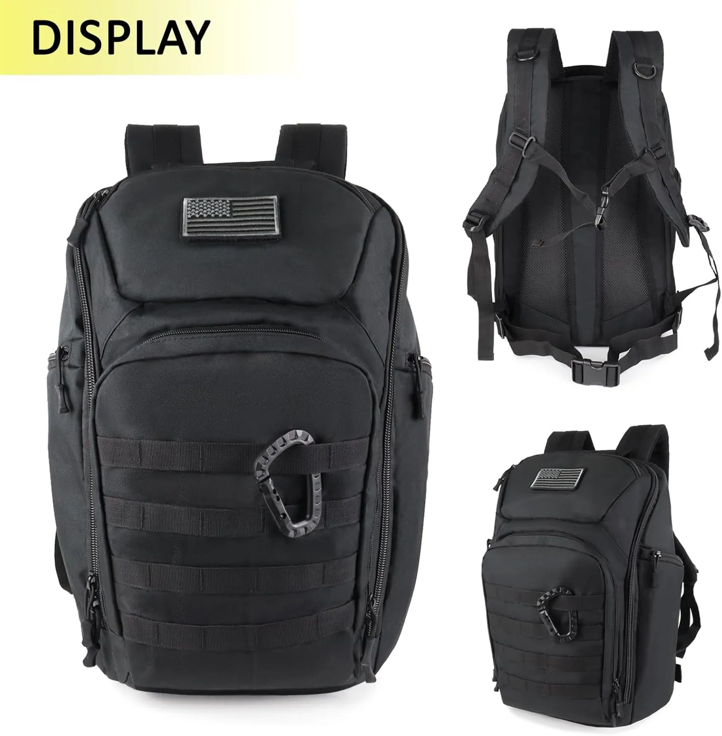 Valinov Tactical Backpack For Men 30L Military Molle Backpacks Army Assault Pack Daypack Hiking Rucksack Bug Out Bag (Tan)