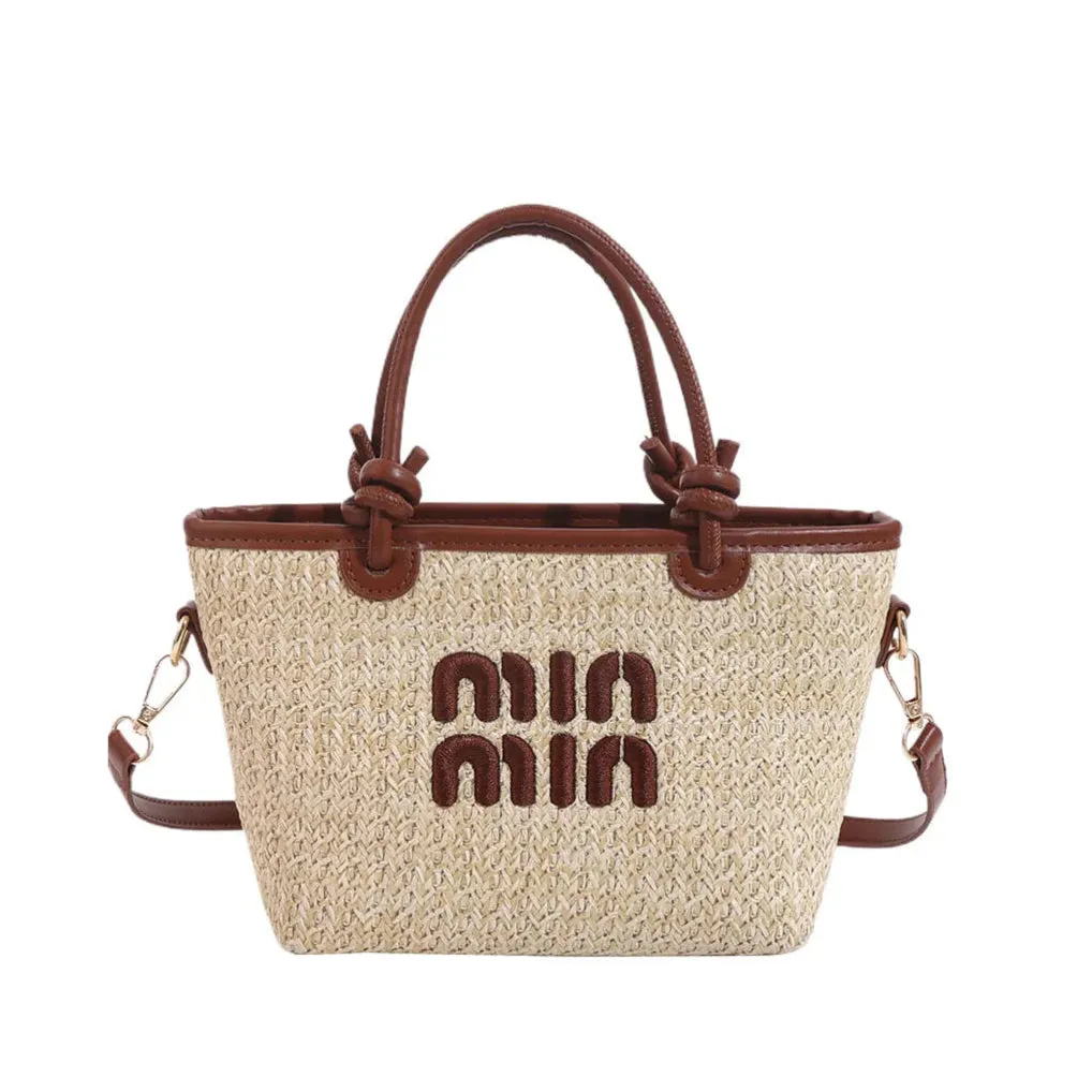 Veloria™ Embroidered Straw Tote