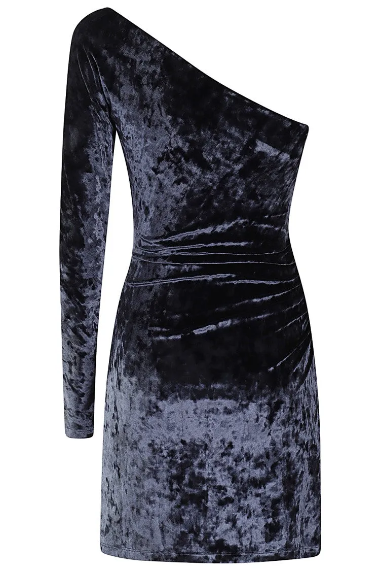 Velvet Dress With Buckle