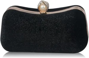Velvet Evening Bag for Women Glitter Clutch Bag Sparkly Sequins Handbag Shoulder Bag