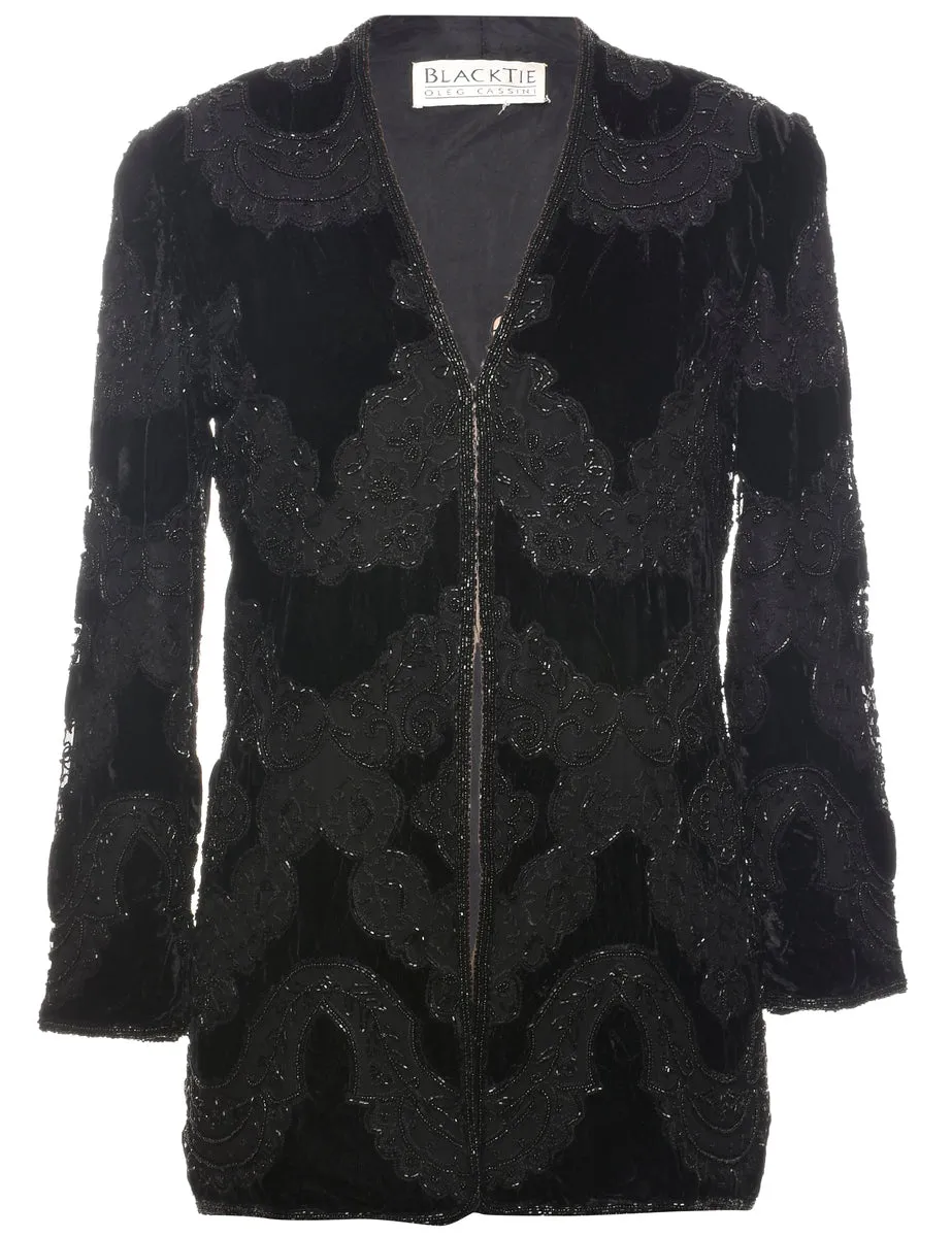 Velvet Evening Jacket - L
