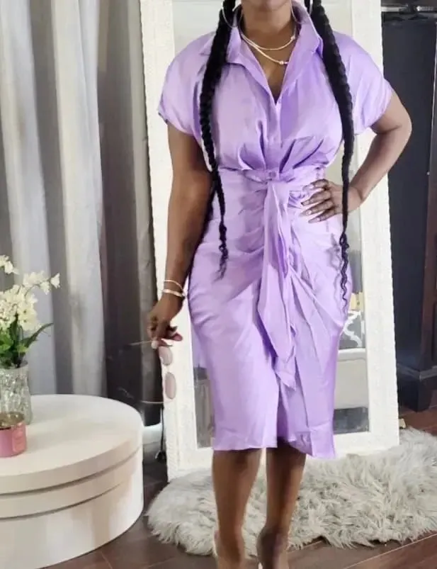 Velvet Midi Dress with Ruffles