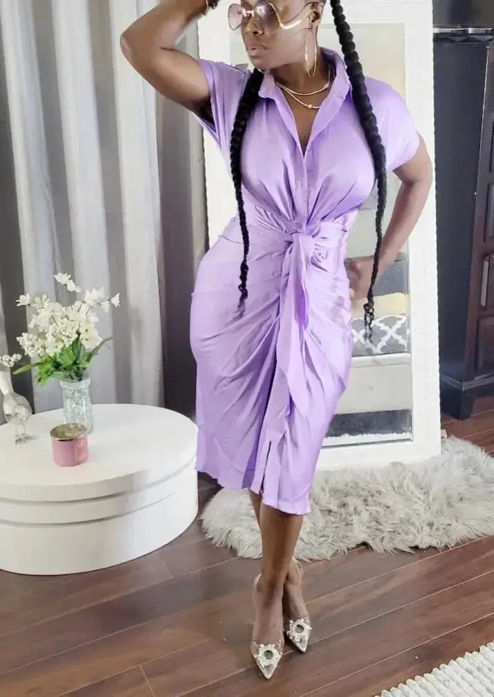 Velvet Midi Dress with Ruffles