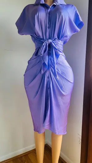 Velvet Midi Dress with Ruffles