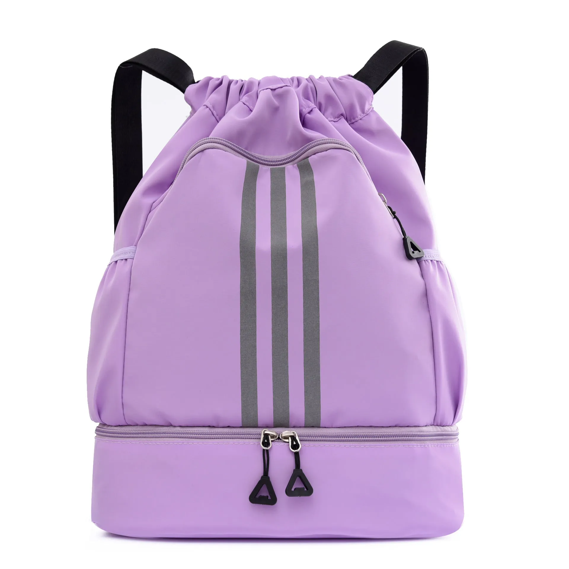 Versatile Classic Fashion Striped Drawstring Leisure Backpacks
