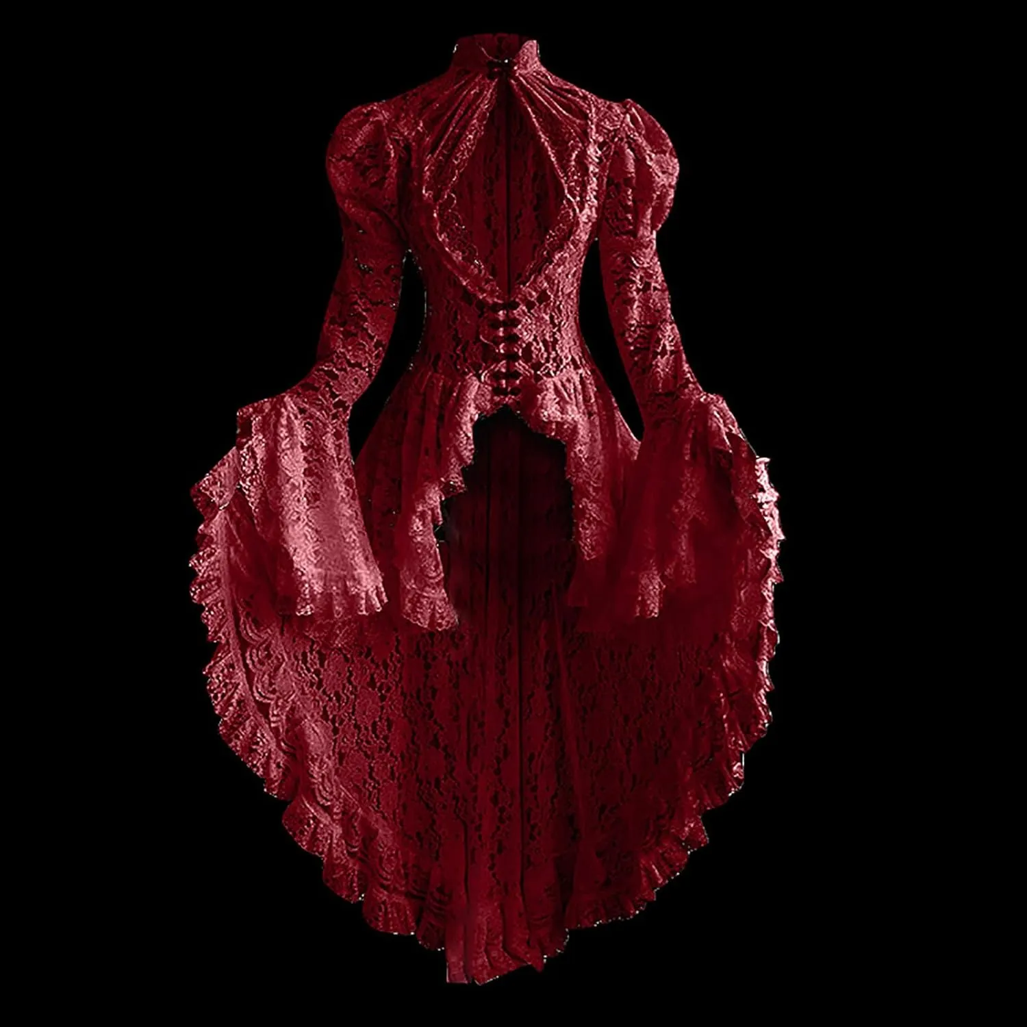 Victorian Dress for Women Retro Medieval Renaissance Corset Dress 18 Century Vampire Fairy Dresses Halloween Costumes