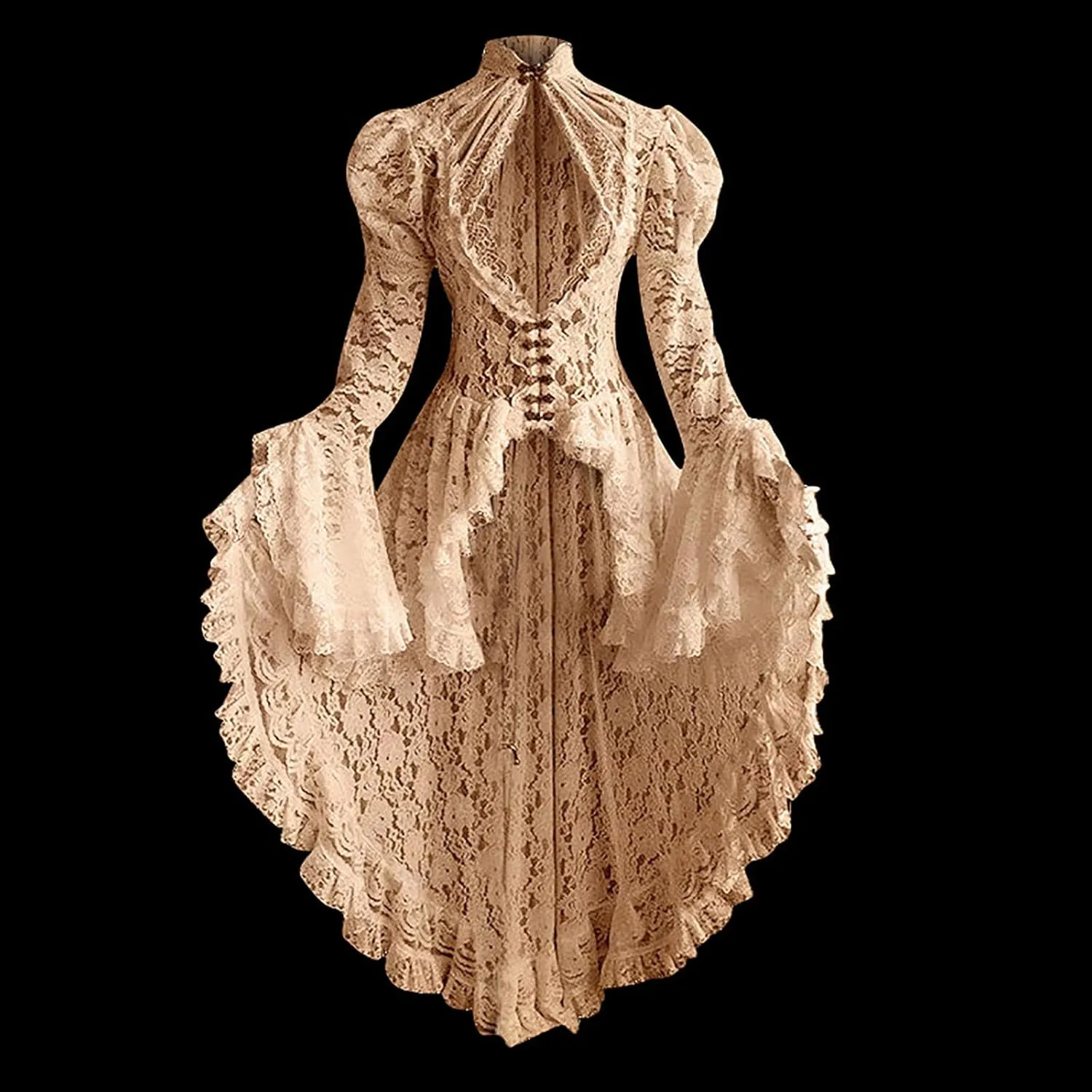 Victorian Dress for Women Retro Medieval Renaissance Corset Dress 18 Century Vampire Fairy Dresses Halloween Costumes