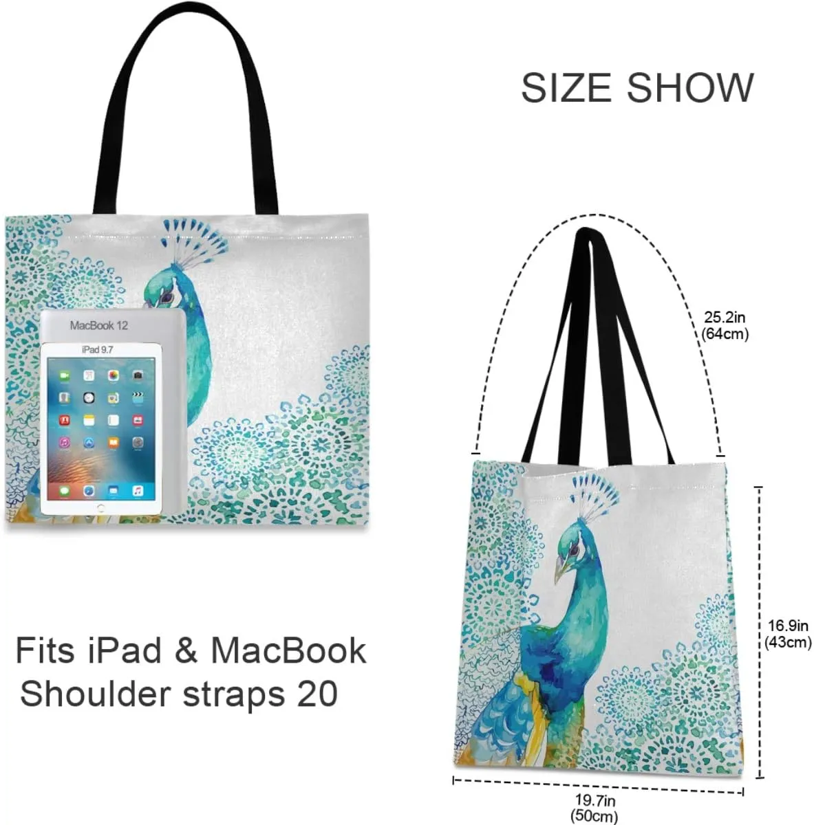 visesunny Large Tote Bag Shoulder Bag Shopping Casual Travel Bag Handbags for Women Lady Girl Teens Gym Beach Daily