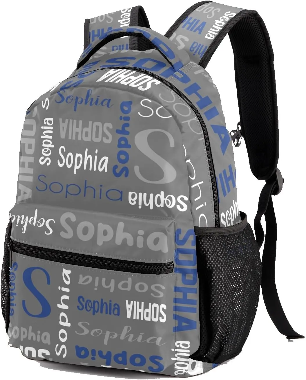 Waterproof Personalized Bookbag Custom Backpack with Name for Elementary Girls Boys, Unique Customized School Book Bag, Customize Back Pack Gift for Kids, 1 Pack