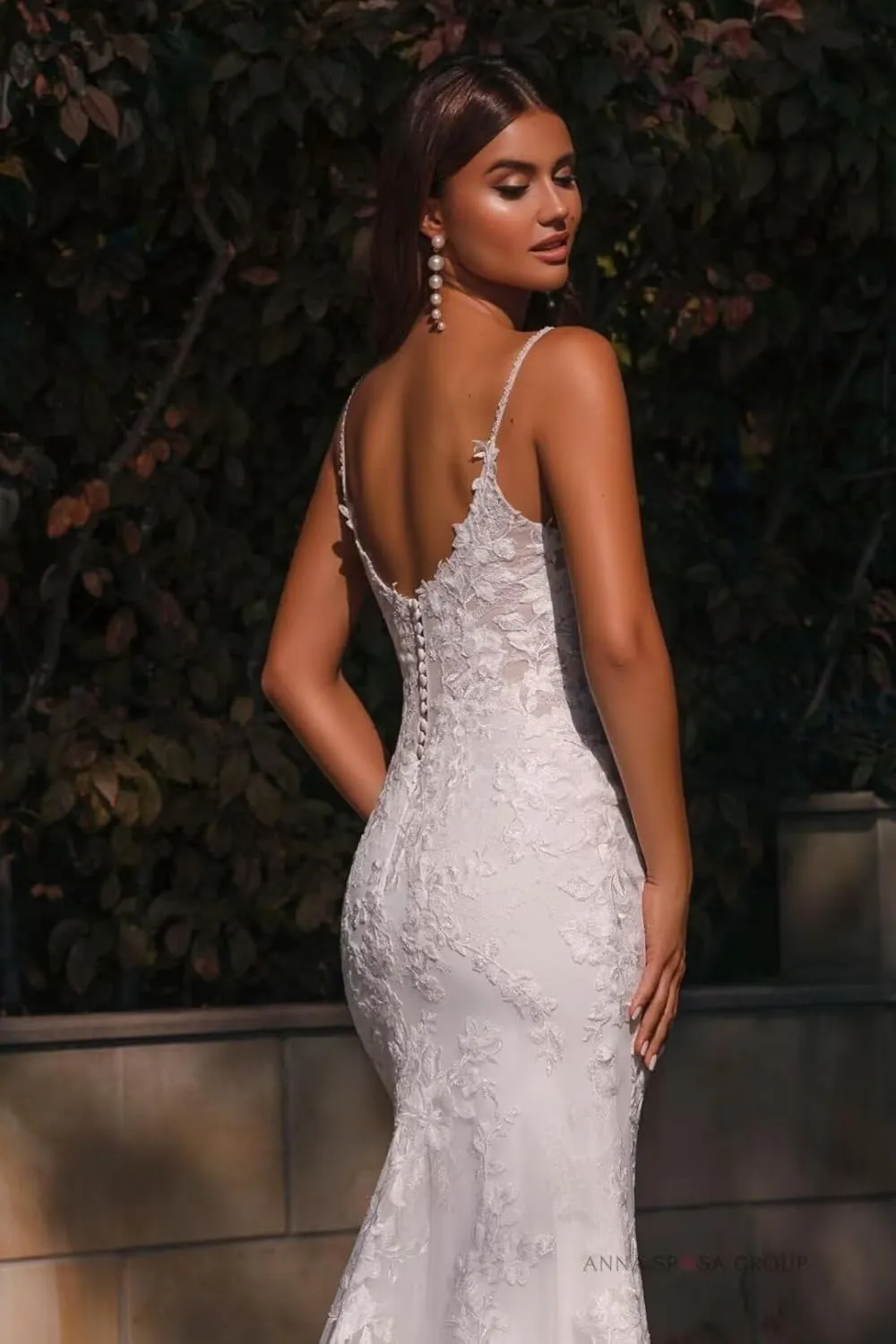 Wedding Dress for Bride Boho Beach Lace Appliques Mermaid Bridal Gowns with Train
