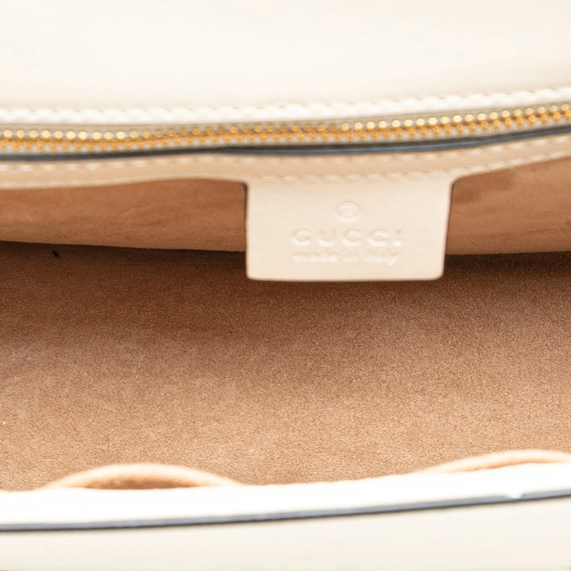 White Gucci Small Floral Embroidered Leather Sylvie Crossbody
