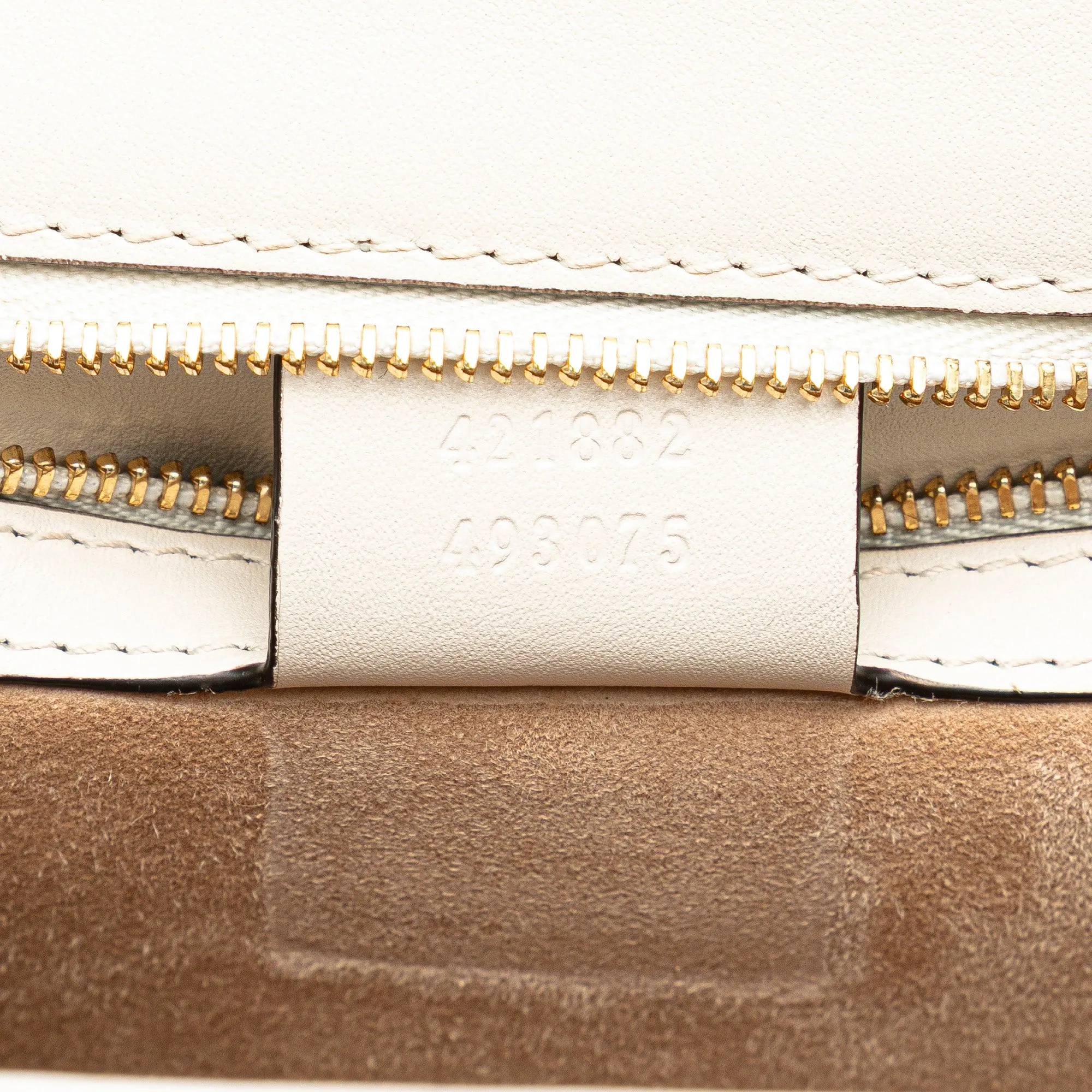 White Gucci Small Floral Embroidered Leather Sylvie Crossbody