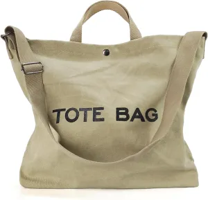 Women Canvas Tote Bag Travel Shoulder Bag Large Capacity Crossbody Top Handle Fashion Handbags