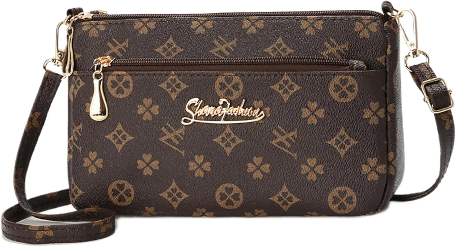 Women Crossbody Bag Middle Aged Women Fashion Vintage Shoulder Bag Old Floral Bags for Women