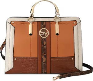 Women Fashion Handbags Color Block Ladies Shoulder Bag Casual