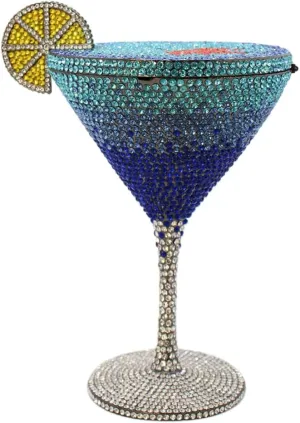 Women Goblet Rhinestone Evening Bag Cocktail Cup Diamond Clutch Funny Crystal Prom Handbag Wedding Purse for Party