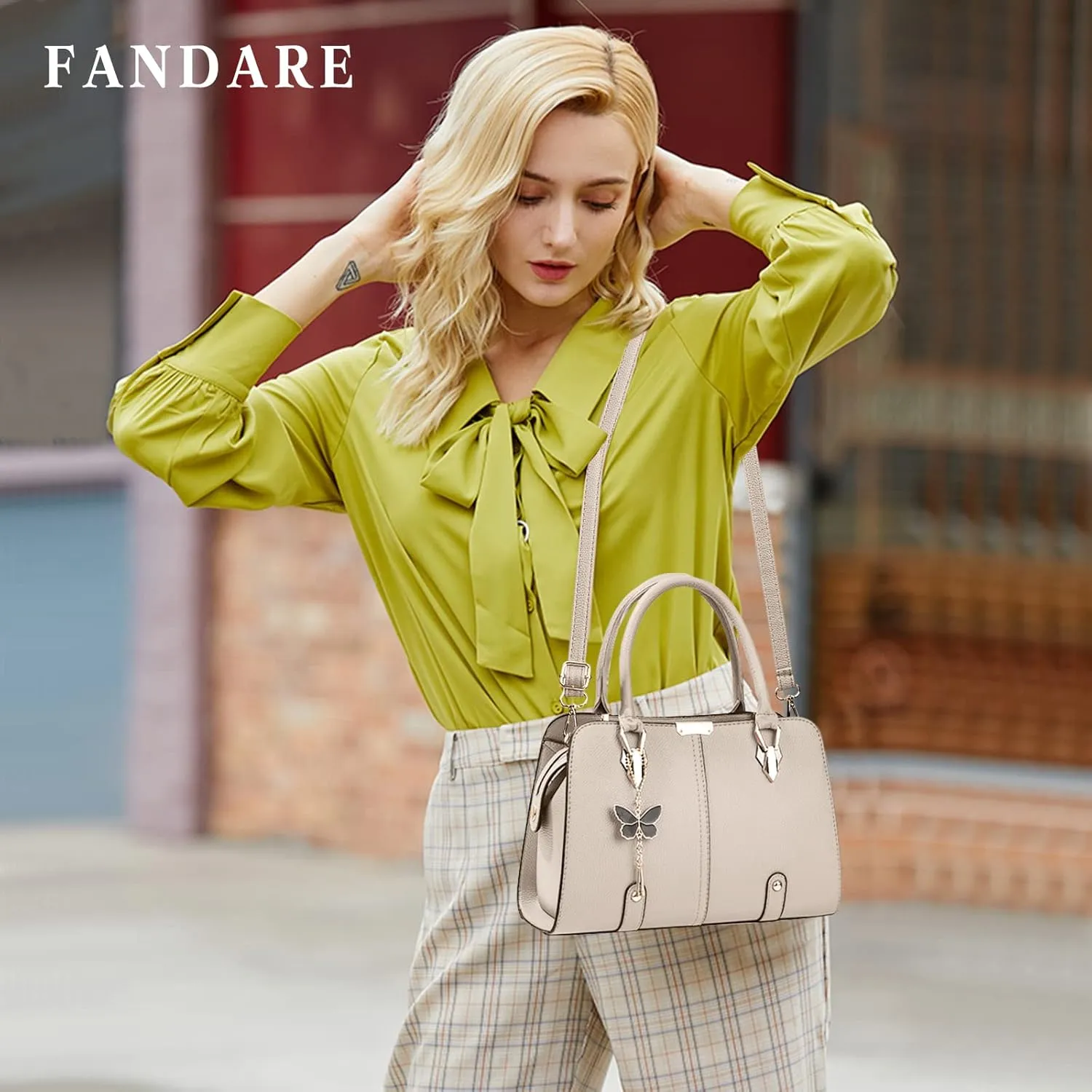 Women Handbag Tote Bag PU Leather Shoulder Bag Crossbody Bag Waterproof Satchel Bag