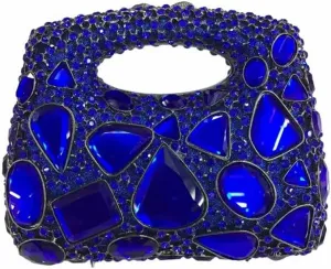 Women Luxury Diamond Rhinestone Evening Bag Gem Clutch Purse Crystal Prom Handbag Wedding Purse for Party