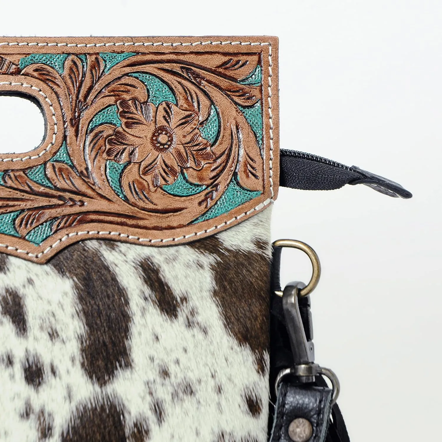 Women Natural Cowhide Leather Crossbody Sling Bag With Adjustable Detachable Strap | Shoulder Bag | Handbag