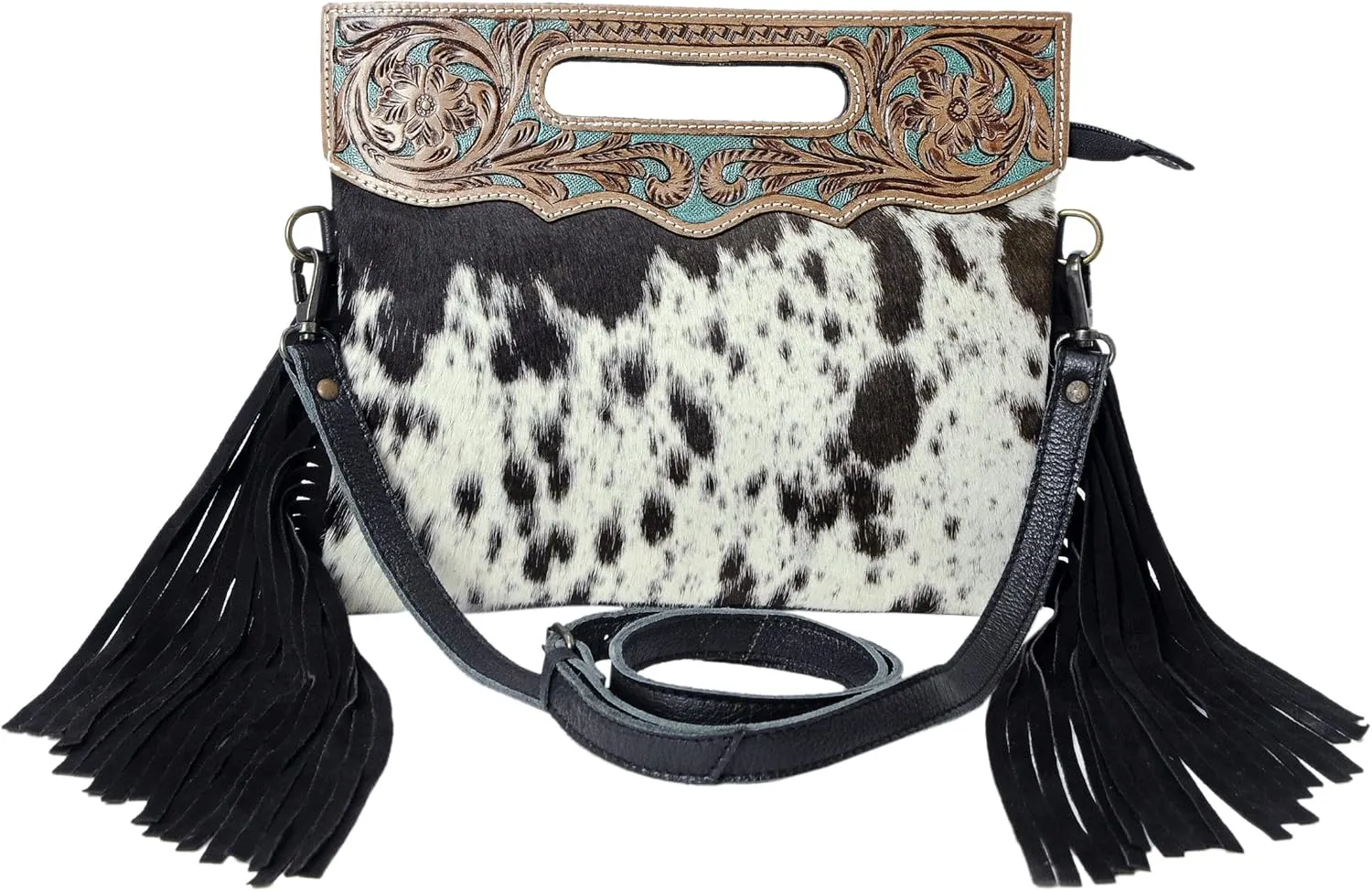 Women Natural Cowhide Leather Crossbody Sling Bag With Adjustable Detachable Strap | Shoulder Bag | Handbag
