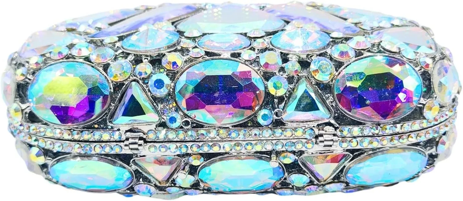 Women Rhinestone Evening Bag Luxury Diamond Clutch Crystal Party Purse Formal Sparkly Handbag for Prom Cocktail