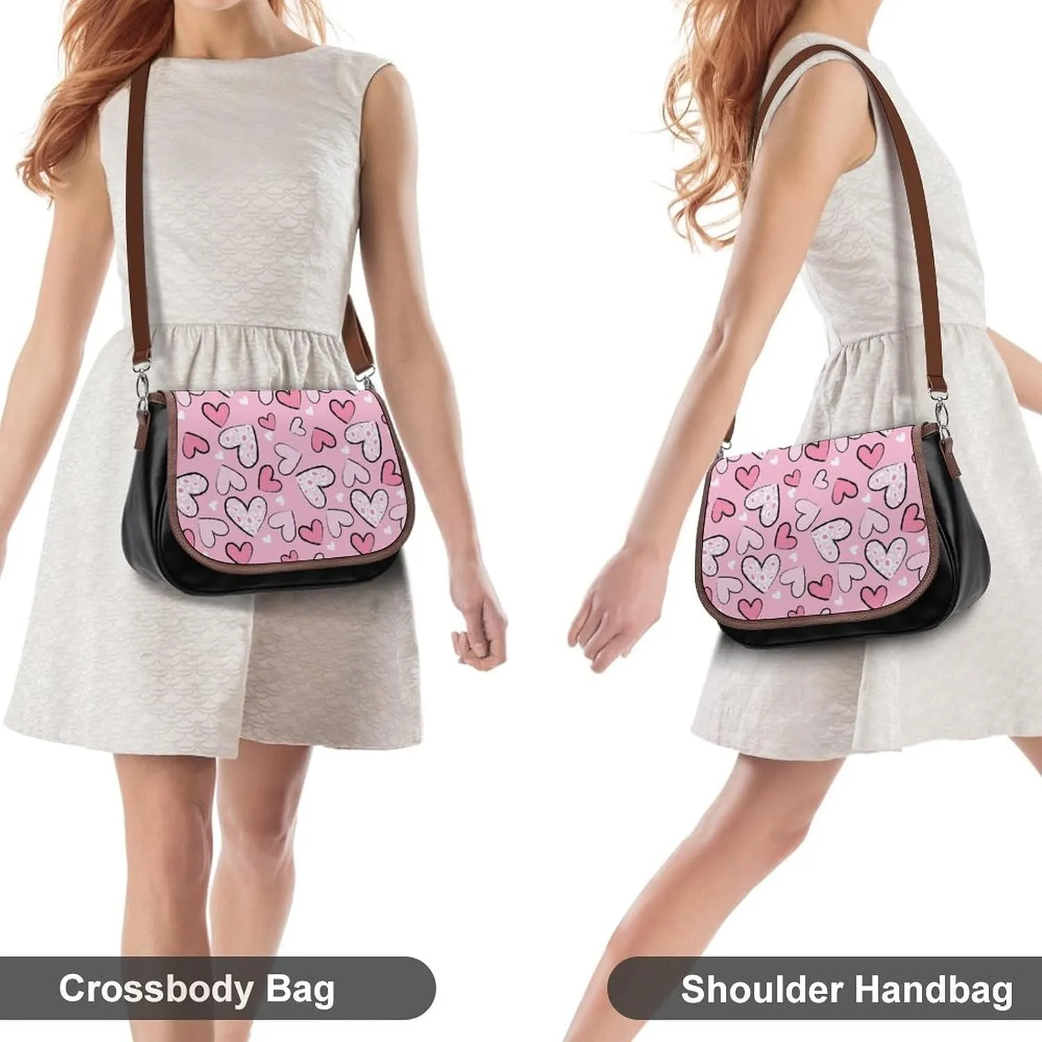 Women Shoulder Bag Leather Hobo Handbags Adjustable Shoulder Bags