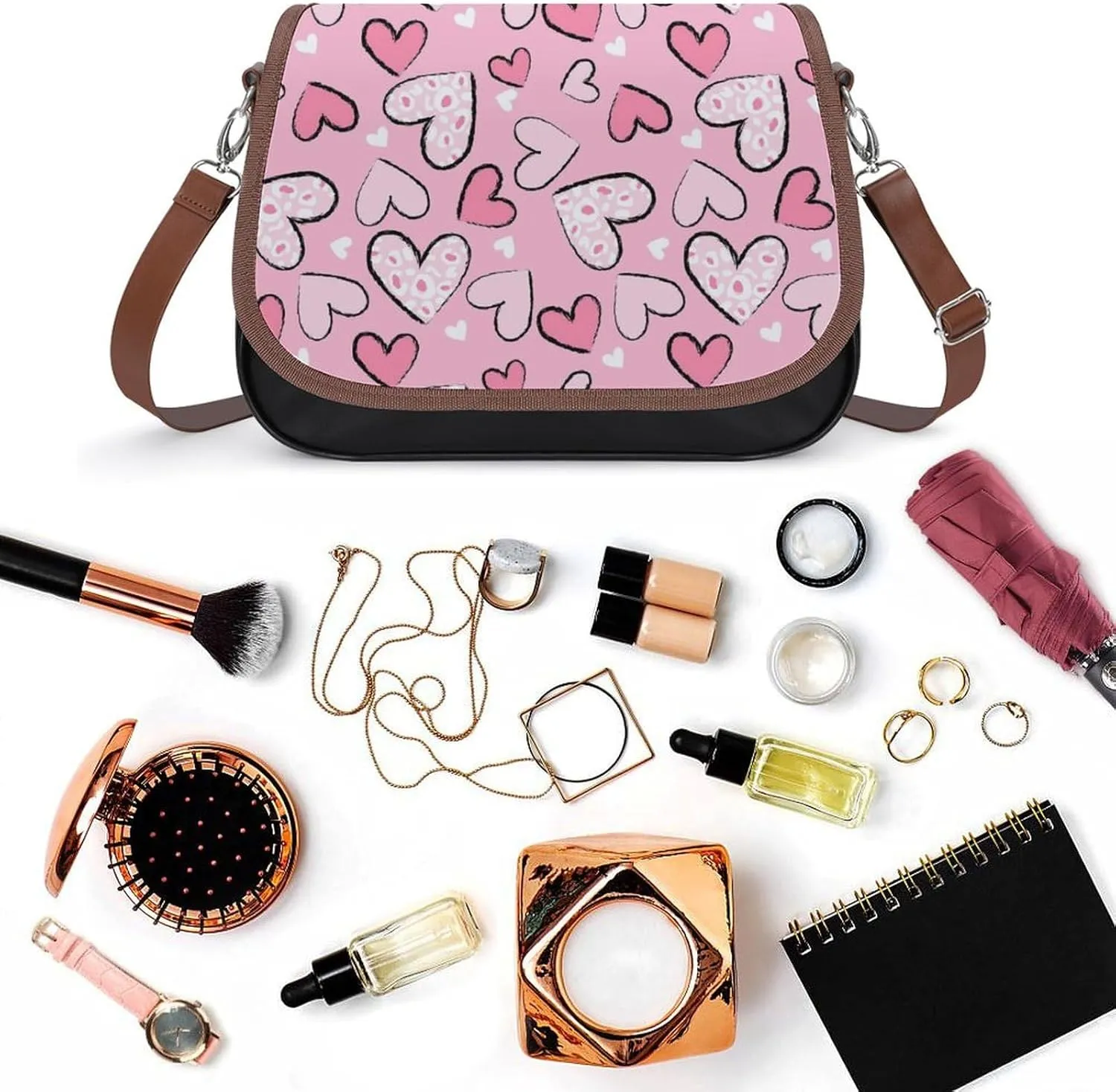 Women Shoulder Bag Leather Hobo Handbags Adjustable Shoulder Bags