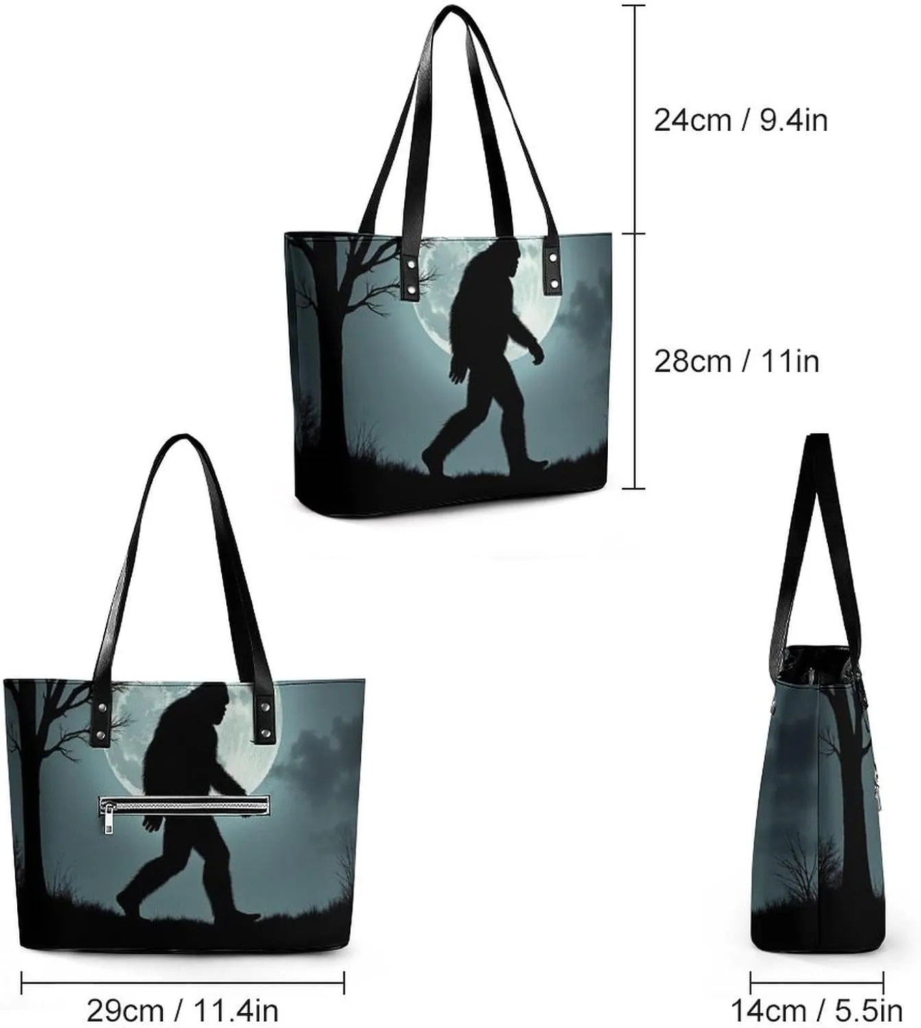 Women Tote Bags Handbags PU Leather Shoulder Casual Handbags