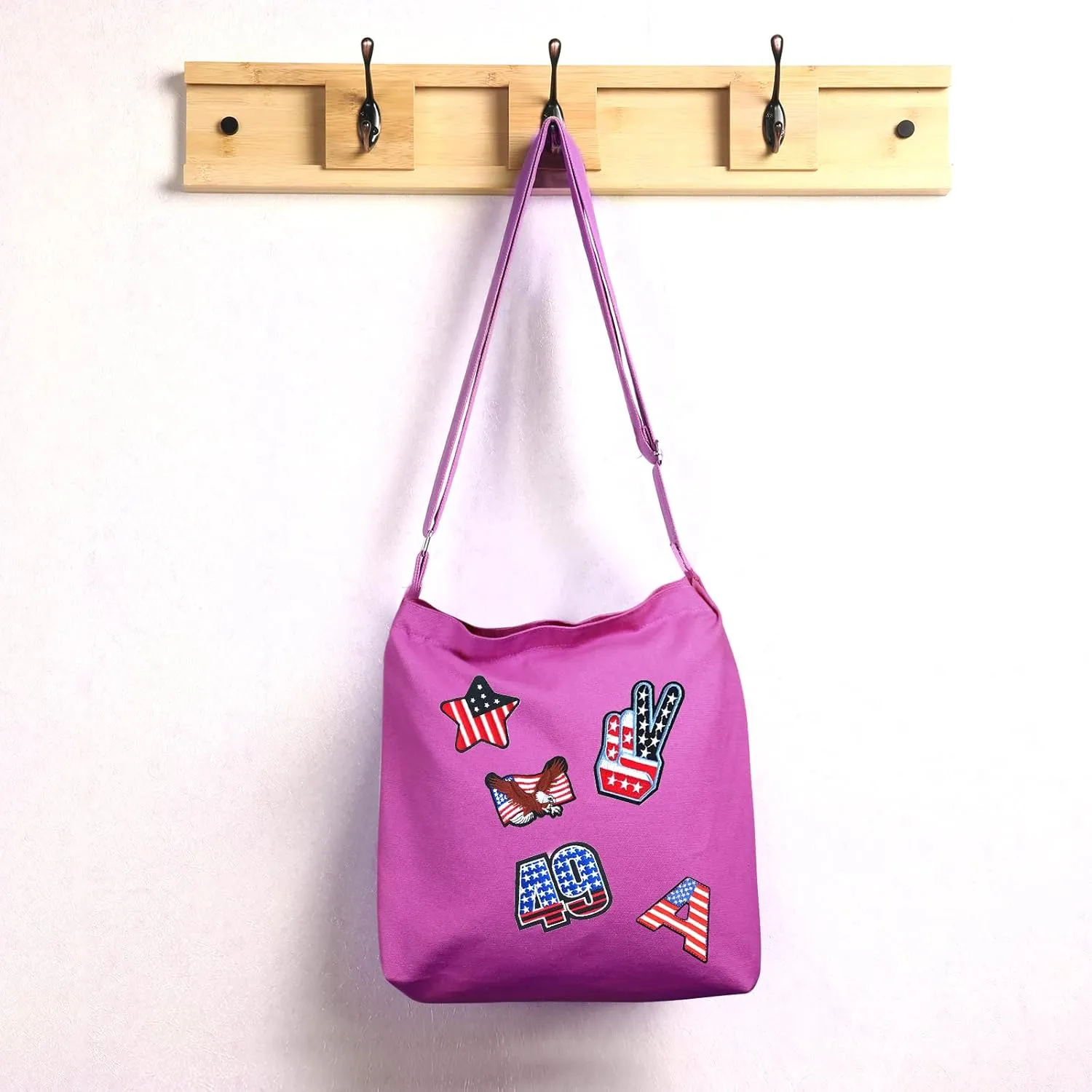 Women's blank large Size Canvas Crossbody Tote Handbags Shoulder Bag