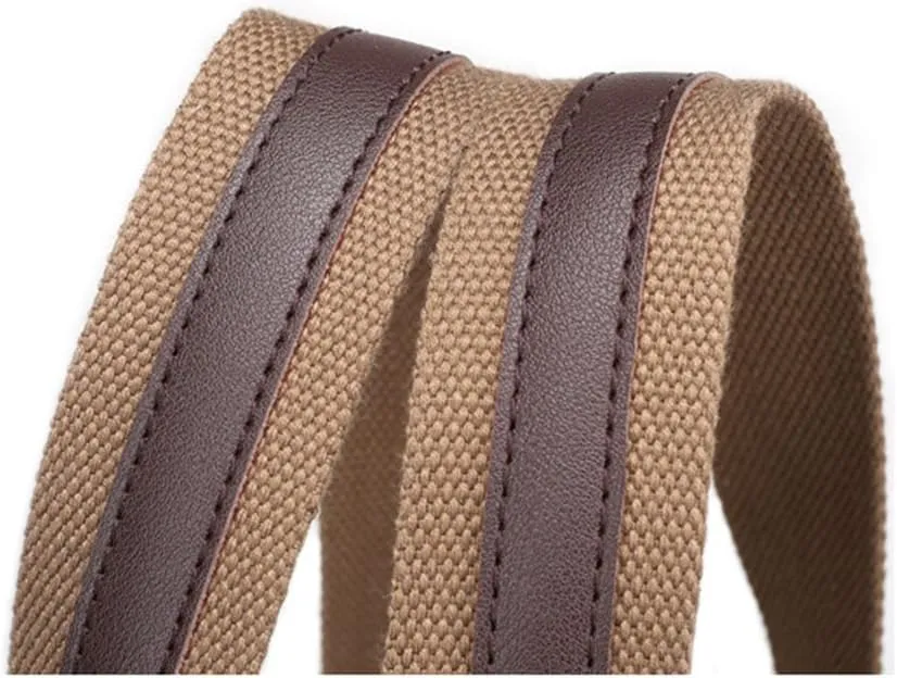 Women's Casual Canvas Handbags Work Tote Purses Shoulder Bags (Brown) One Size