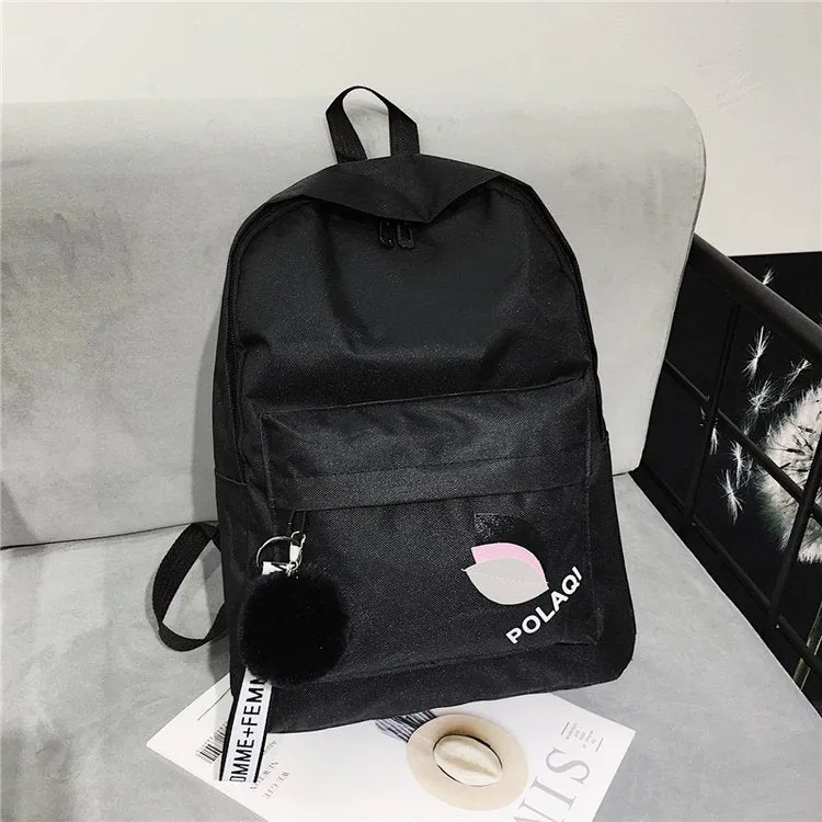 Women's Cheap Nylon Leaves Large Capacity Early Backpacks