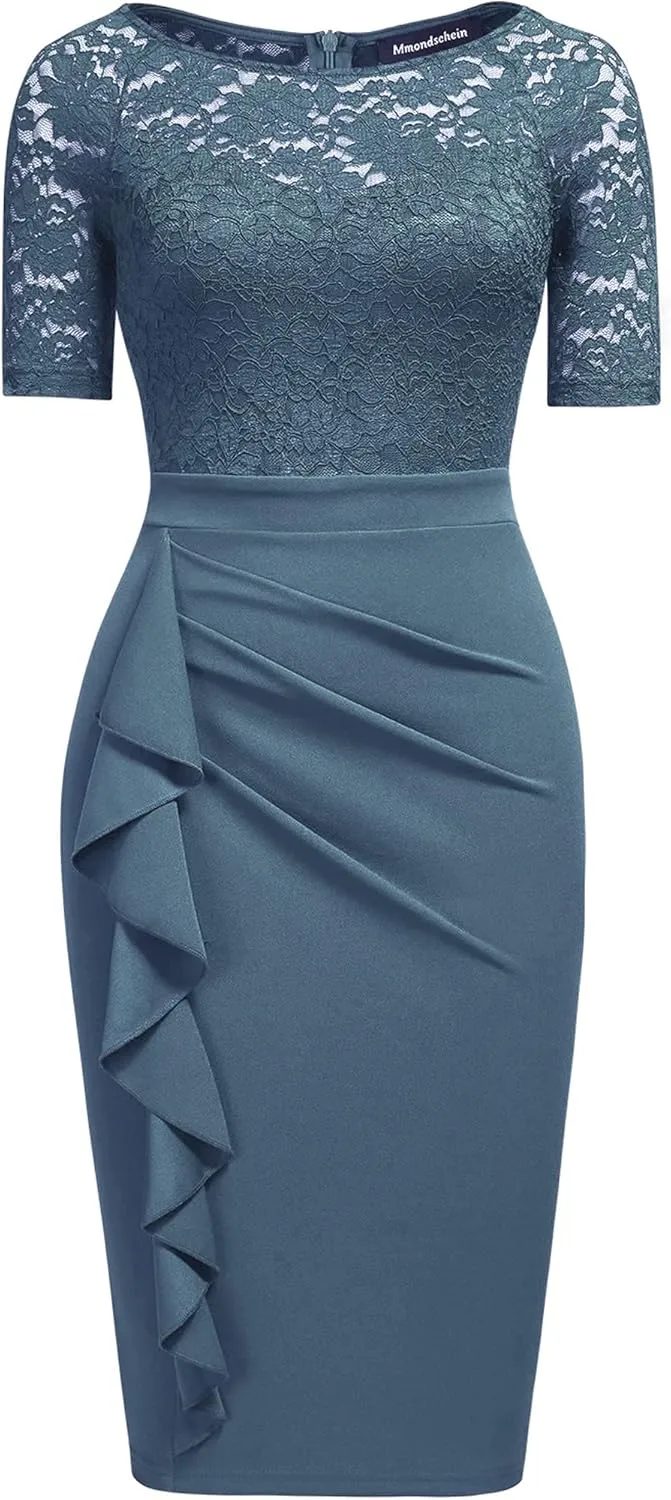 Womens Cocktail Dresses for Wedding Guest Evening Party Church Dress