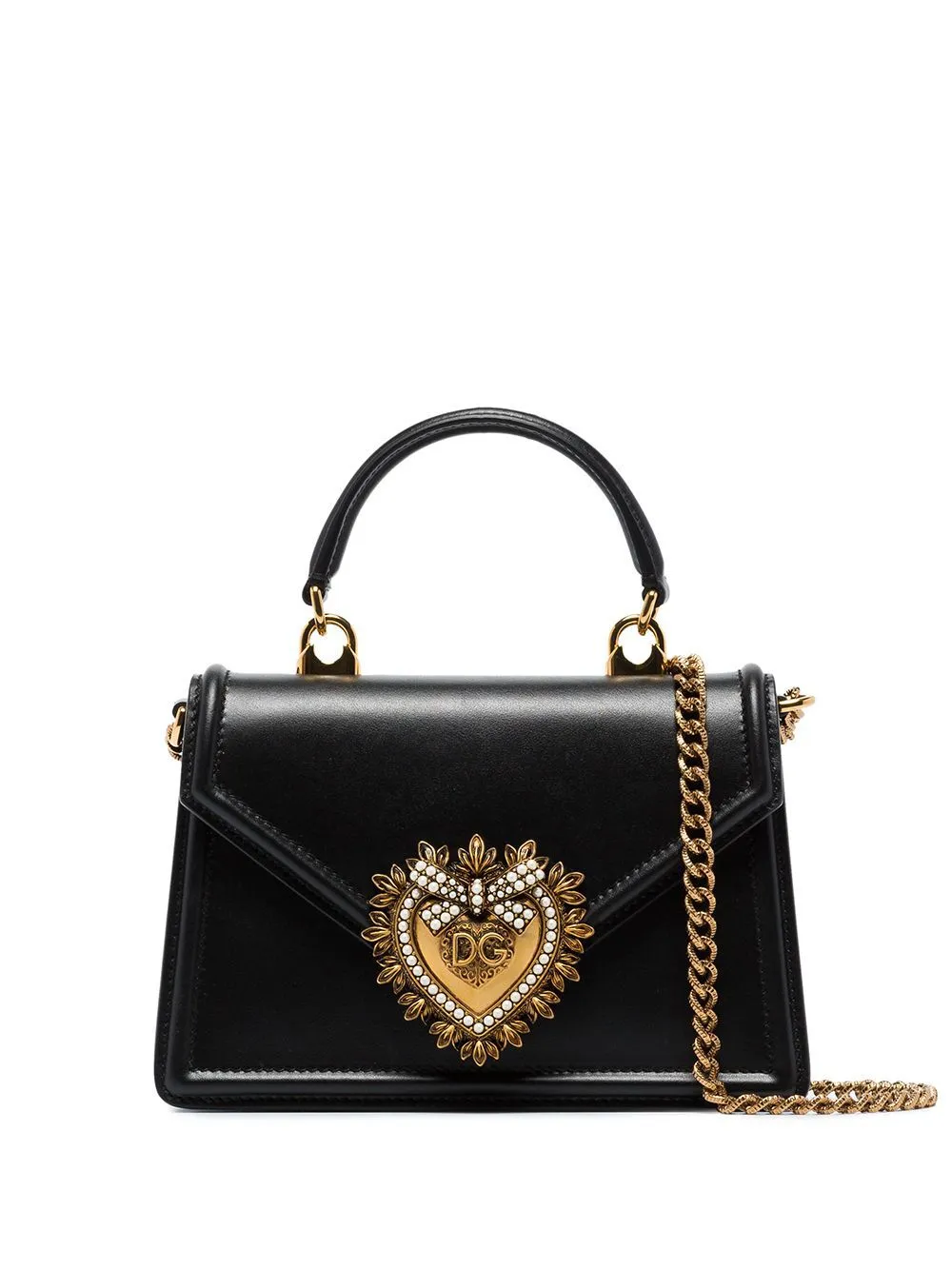 Women's Leather Bag With Plaque in Black | Size UNI | BB6711 Color AV89380999