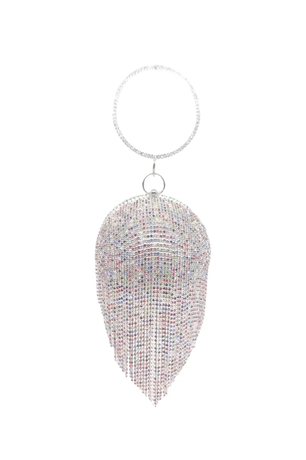 Women’s Rhinestone Fringe Disco Ball Evening Clutch Bags
