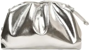 Women's Ruched Cloud Purse, Soft Dumpling Sparkly Crossbody Bag, Fashion Leather Shoulder Bag, Evening Handbag