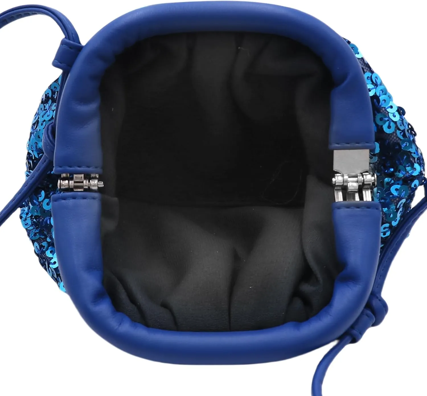 Women's Sequins Dumpling Bag Cloud Purse for Women - Shiny Crossbody, Sequins Bucket Bag