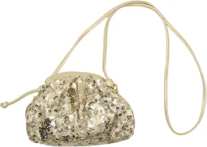 Women's Sequins Dumpling Bag Cloud Purse for Women - Shiny Crossbody, Sequins Bucket Bag