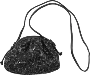 Women's Sequins Dumpling Bag Cloud Purse for Women - Shiny Crossbody, Sequins Bucket Bag
