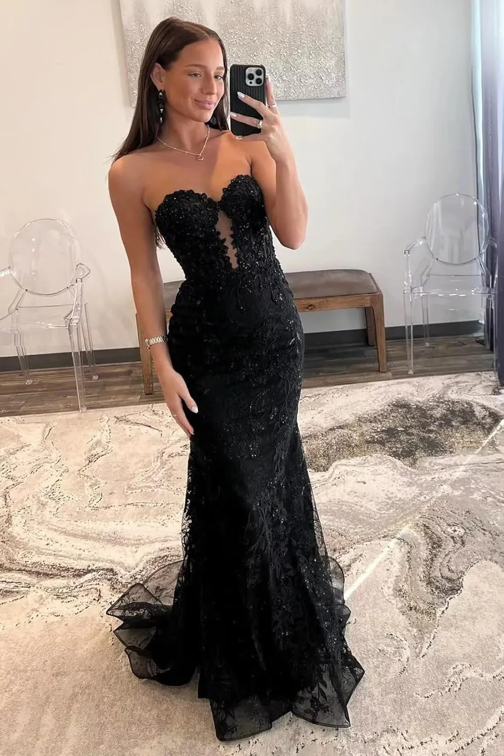 Women's V Neck Sequin Red Prom Dress Off The Shoulder Open Back Formal Cocktail Evening Gowns