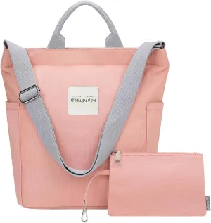 Worldlyda Women Canvas Tote Purse Large Shoulder Bag Casual Crossbody Hobo Top Handle Handbags